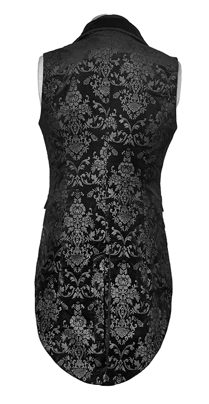 Gilet queue-de-pie en velours jacquard