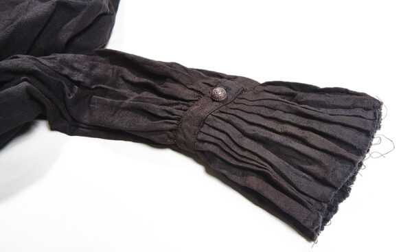 Chemise steampunk lavallière Noire