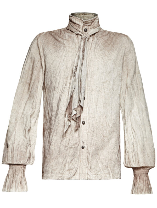 Chemise steampunk lavallière Blanche