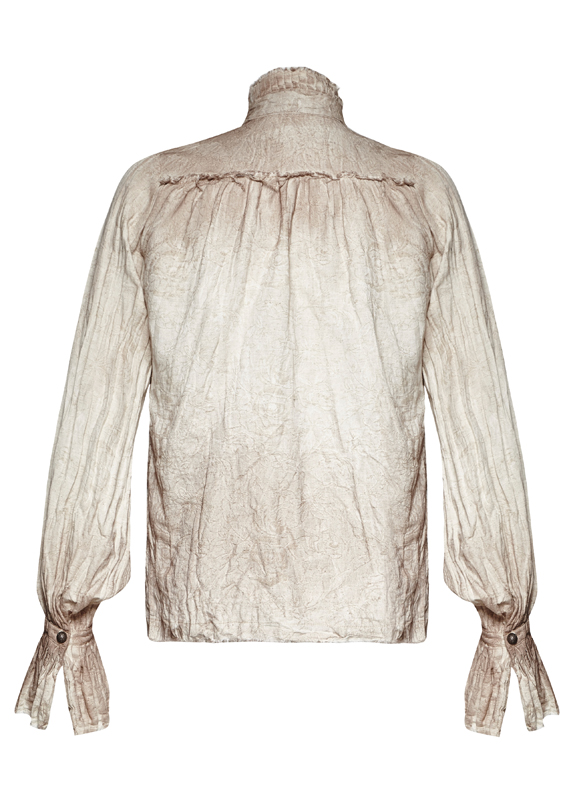 Chemise steampunk lavallière Blanche