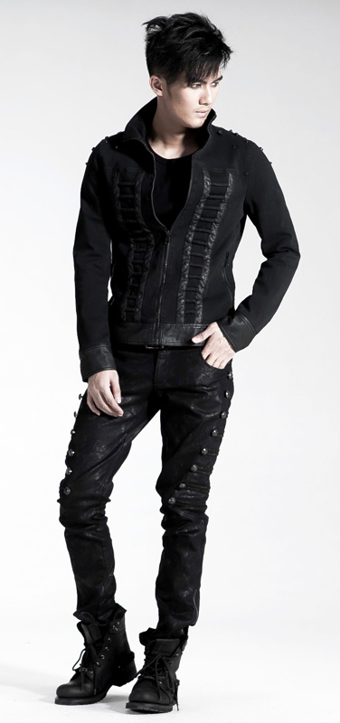 Jeans officier à boutons