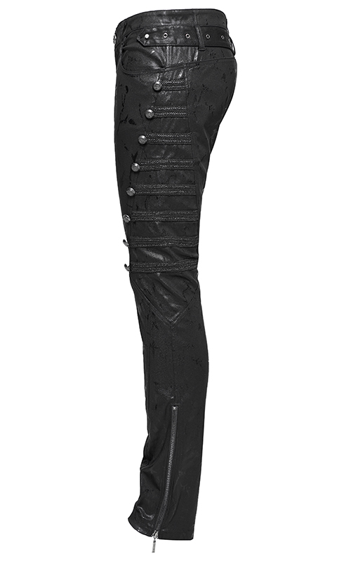 Jeans officier à boutons