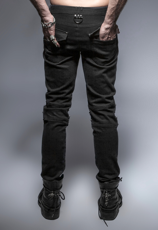 Jeans armure clouté