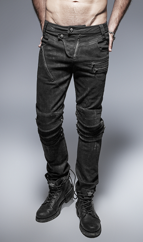 Jeans armure clouté