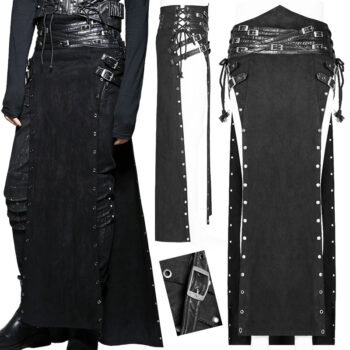 Surjupe fendue suede warrior