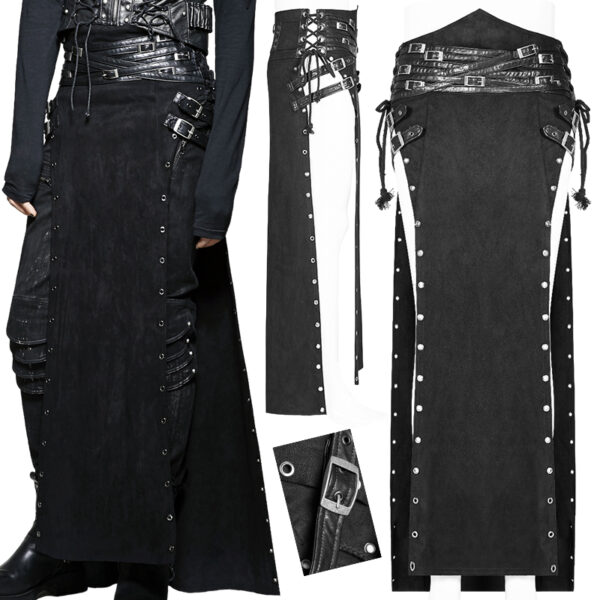 Surjupe fendue suede warrior