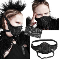 Masque gothique bondage spike, Punk Rave S-182 pour femme.