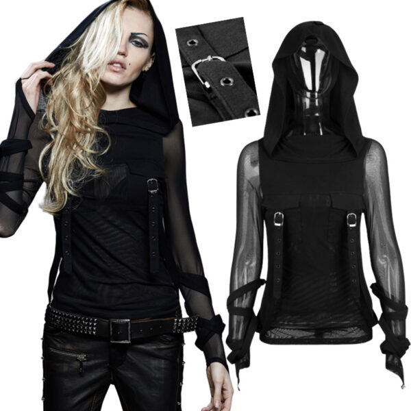 T-Shirt à capuche manches mitaines