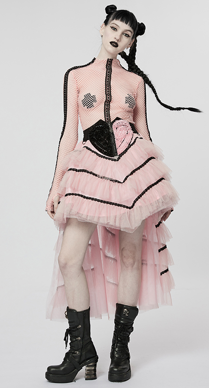 Jupe traîne au grand coeur Jupe traîne au grand coeur