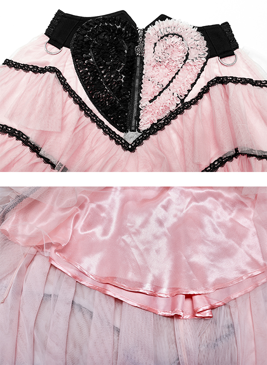 Jupe traîne au grand coeur Jupe traîne au grand coeur