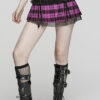 Mini jupe écossaise Rose