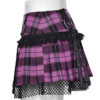 Mini jupe écossaise Rose