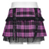 Mini jupe écossaise Rose