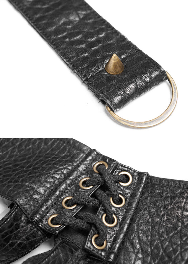 Jupe harnais en cuir vegan Jupe harnais en cuir vegan