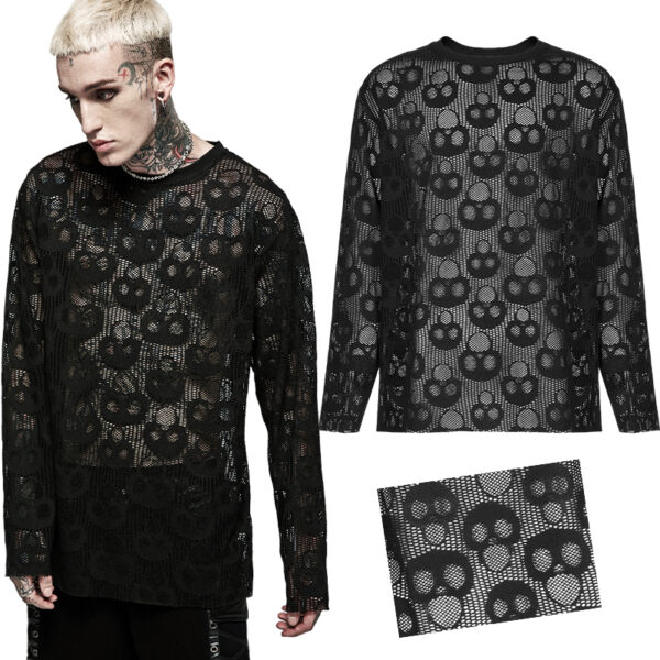 Pull fin têtes de mort