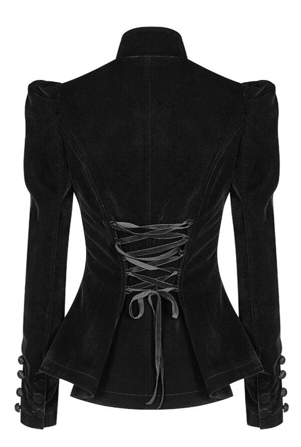 Blazer péplum en velours brodé