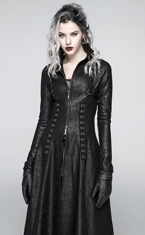 Manteau long cuir Matrix