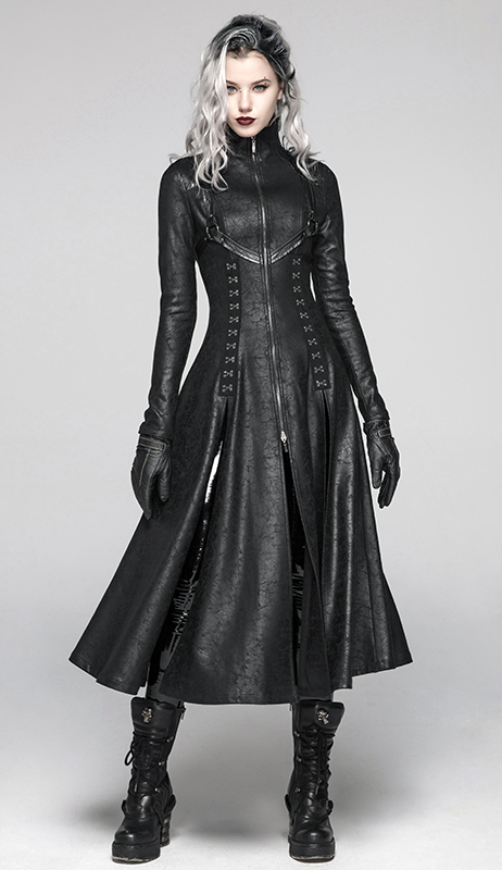 Manteau long cuir Matrix