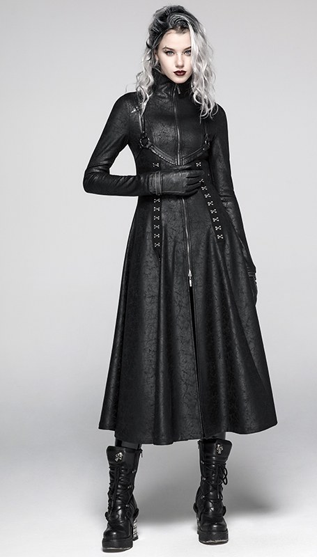 Manteau long cuir Matrix