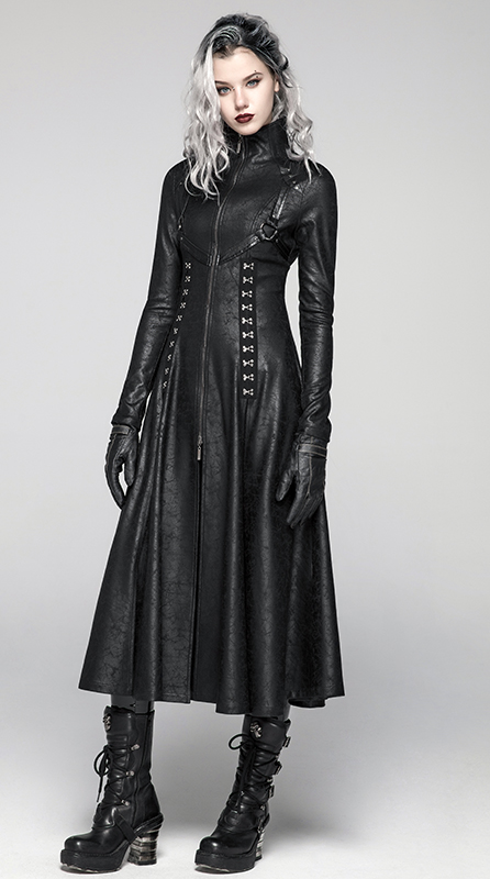 Manteau long cuir Matrix