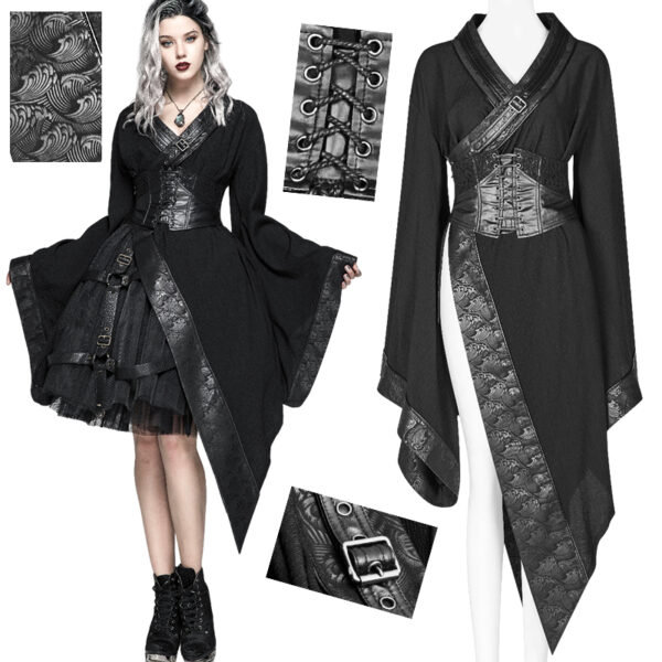 Veste kimono asymétrique