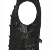 Gilet brocart à rivets Noir