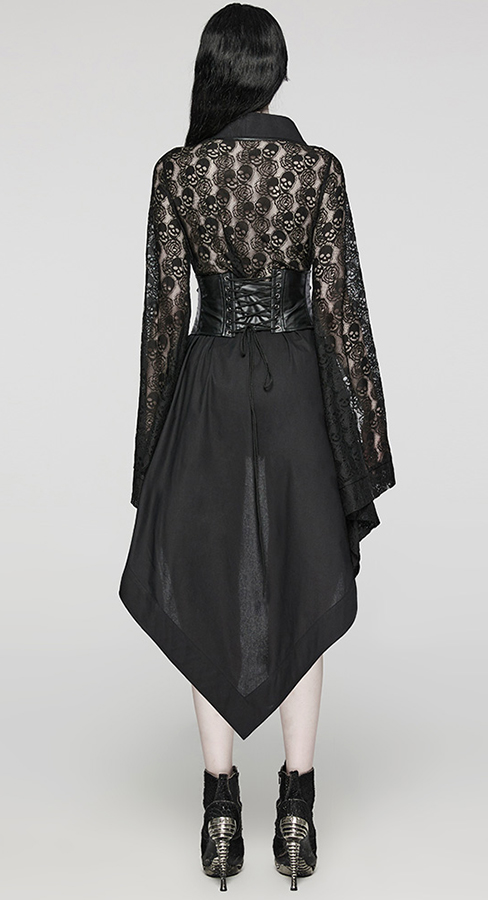 Kimono à dentelle têtes de mort