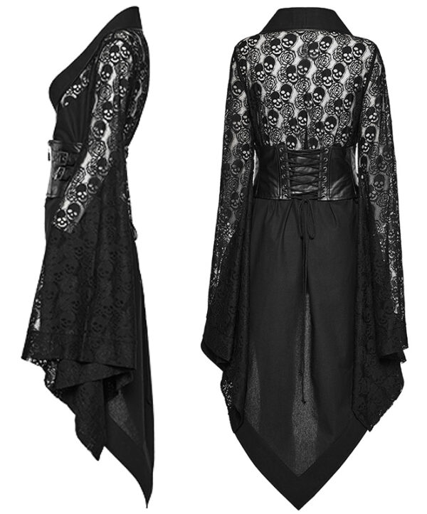 Kimono à dentelle têtes de mort