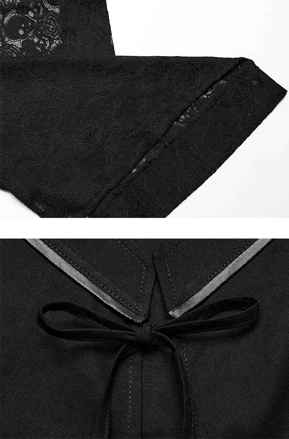 Kimono à dentelle têtes de mort