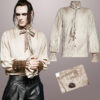 Chemise steampunk lavallière Blanche