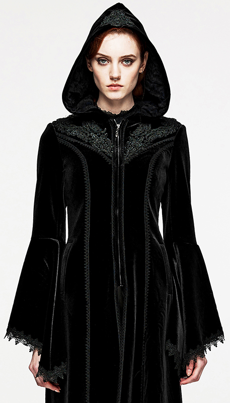 Manteau velours brodé Mystique Manteau velours brodé Mystique