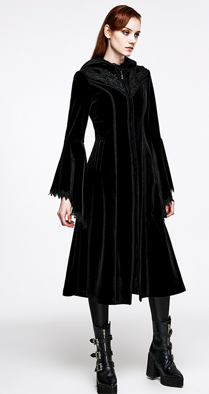 Manteau velours brodé Mystique Manteau velours brodé Mystique