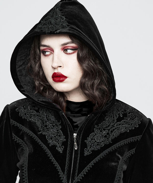 Manteau velours brodé Mystique Manteau velours brodé Mystique