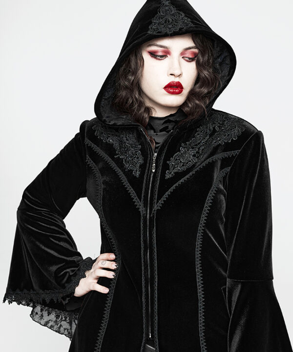 Manteau velours brodé Mystique Manteau velours brodé Mystique