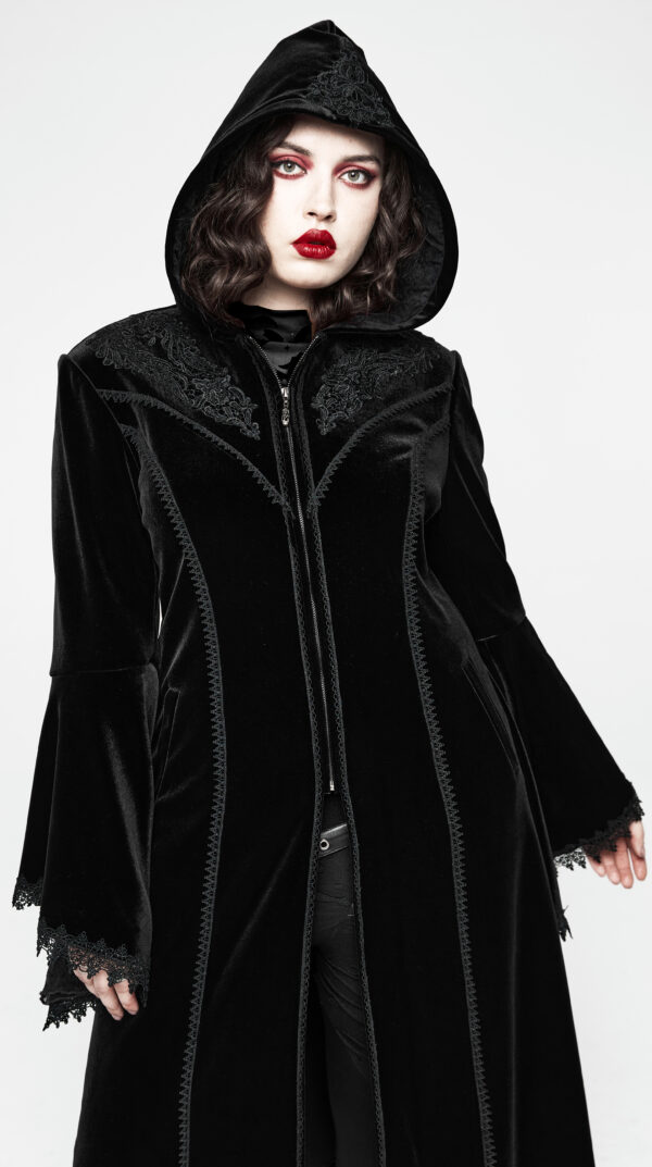 Manteau velours brodé Mystique Manteau velours brodé Mystique