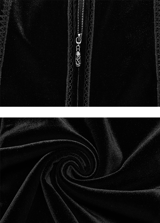 Manteau velours brodé Mystique Manteau velours brodé Mystique