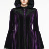 Manteau velours violet Mystique Manteau velours violet Mystique