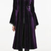 Manteau velours violet Mystique Manteau velours violet Mystique