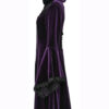 Manteau velours violet Mystique Manteau velours violet Mystique