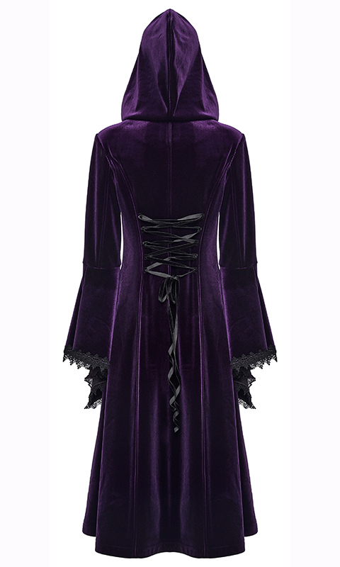 Manteau velours violet Mystique Manteau velours violet Mystique