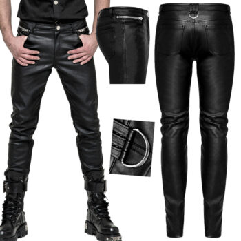 Pantalon slim en cuir vegan Pantalon slim en cuir vegan