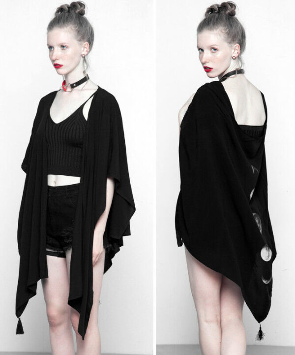 Veste châle cycle lunaire