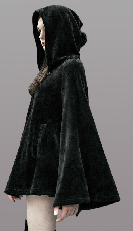 Manteau cape sorcière Lune