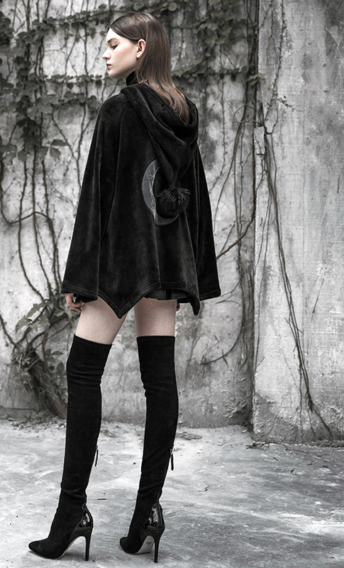 Manteau cape sorcière Lune