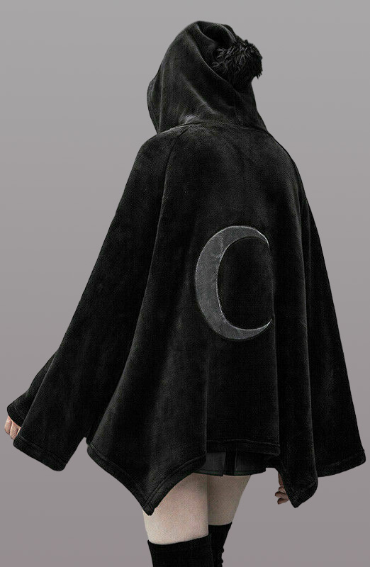 Manteau cape sorcière Lune