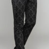 Pantalon jacquard à laçages