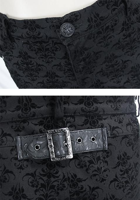 Pantalon jacquard à laçages