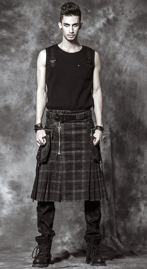 Kilt en jeans écossais
