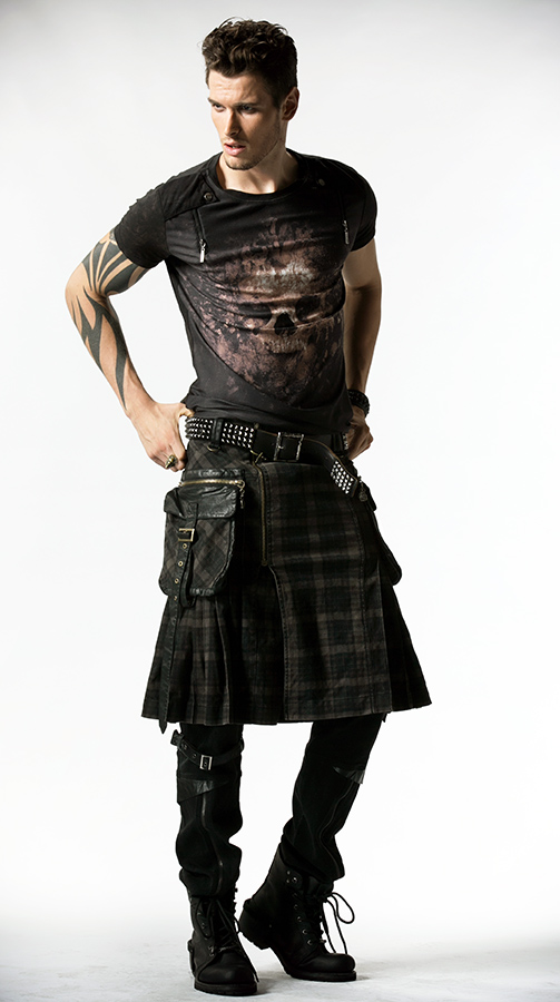 Kilt en jeans écossais