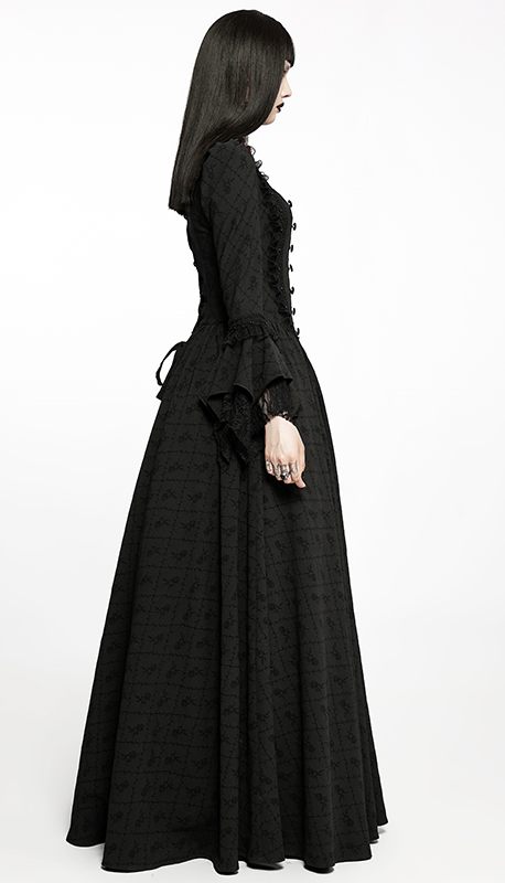 Robe de mariée princesse roses noires